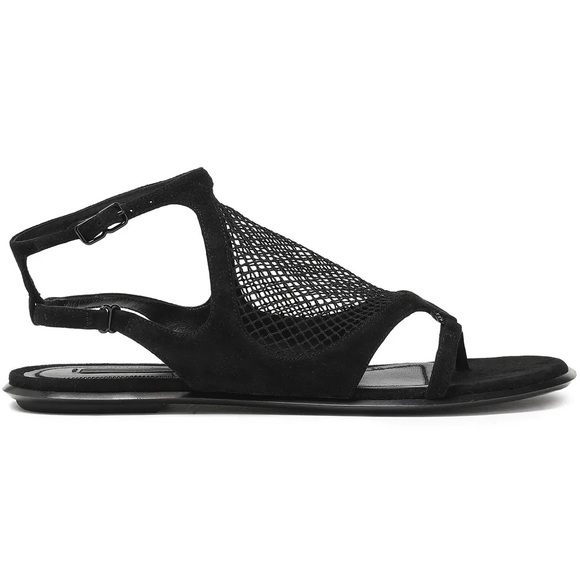 Alexander Wang Gaia mesh and suede sandals - Picture 2 of 6